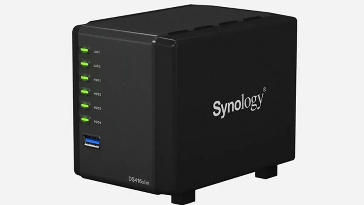 Synology DiskStation DS416slim - czterokieszeniowy serwer NAS