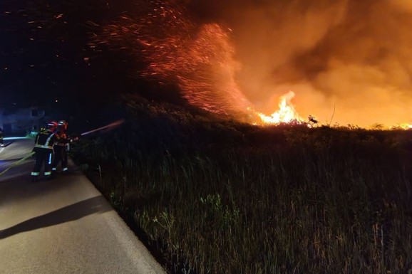 (FOTO, VIDEO) VATROGASCI SE CELU NOĆ BORILI SA BUKTINJOM Veliki požar u dolini Neretve, izgorelo DESETINE hektara: Dve stvari otežale gašenje vatre