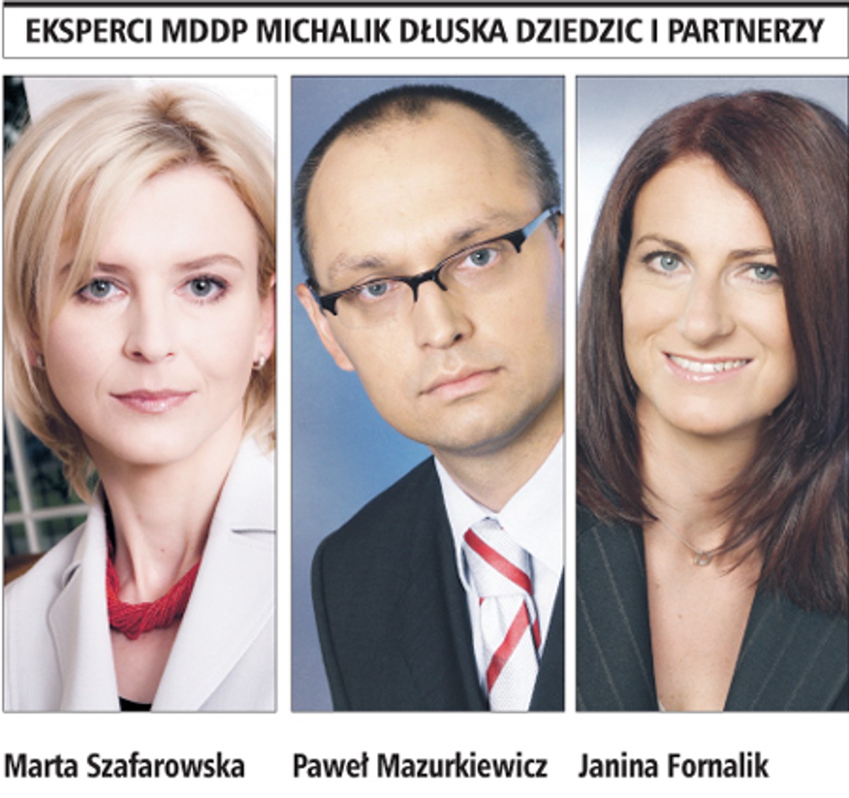 Eksperci MDDP Michalik Dłuska Dziedzic i Partnerzy