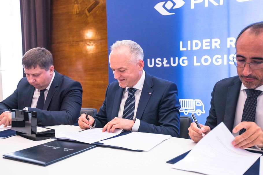 Podpisanie umowy PKP Cargo z Kolejami Litewskimi i Mercitalia