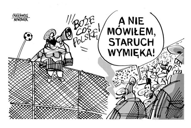 Staruch wymieka kibice moher krzętowski