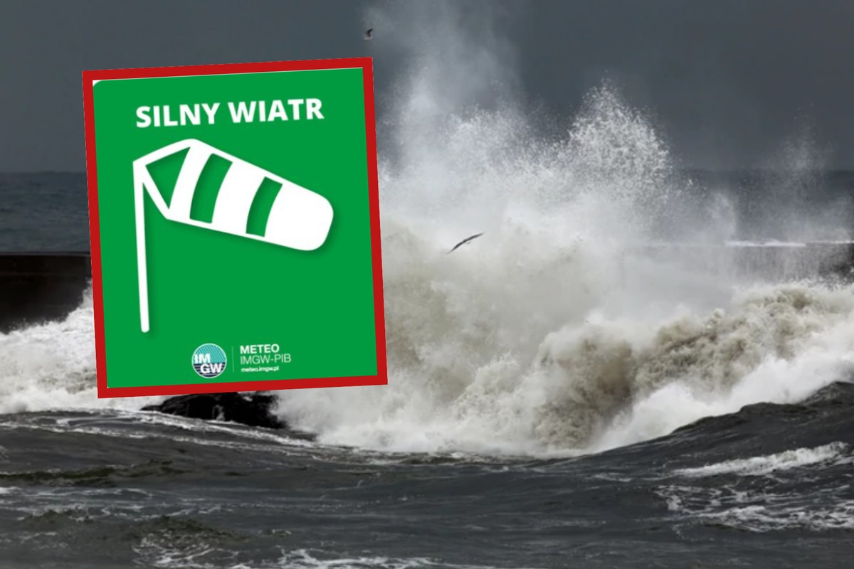 IMGW alarmuje: Ekstremalnie silny wiatr nad Polską. Zagrożenie podtopieniami