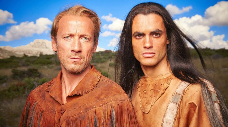 Winnetou és Old Shatterhand a trilógia második, Az Ezüst-tó kincse című részében (Fotó: RTL Klub)