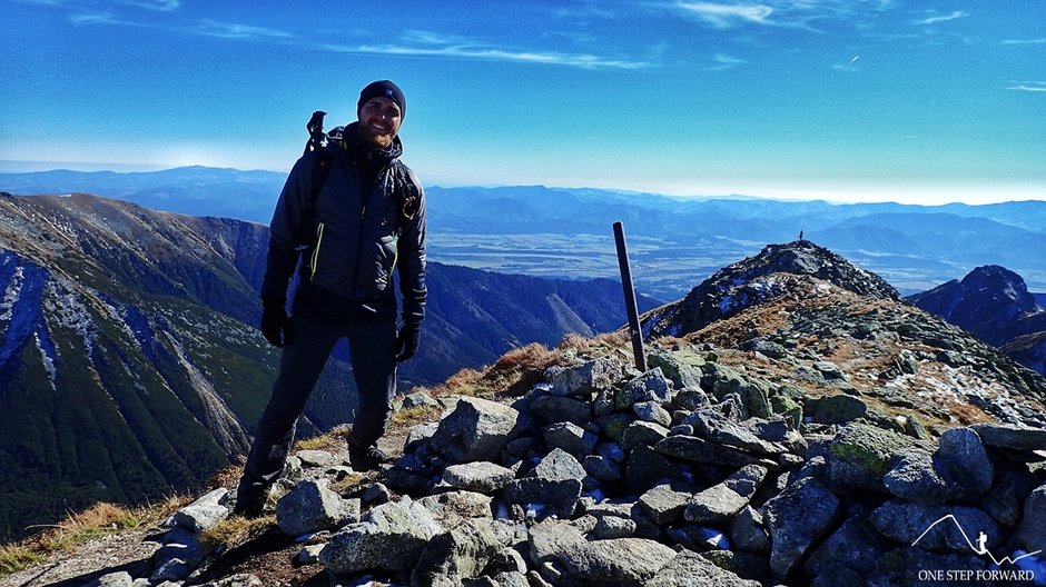 Na szczycie Raczkowej Czuby (2194 m n.p.m.), zwanej przez Słowaków Jakubiną