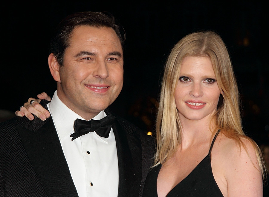 Lara Stone i David Walliams / fot. Agencja BE&amp;W