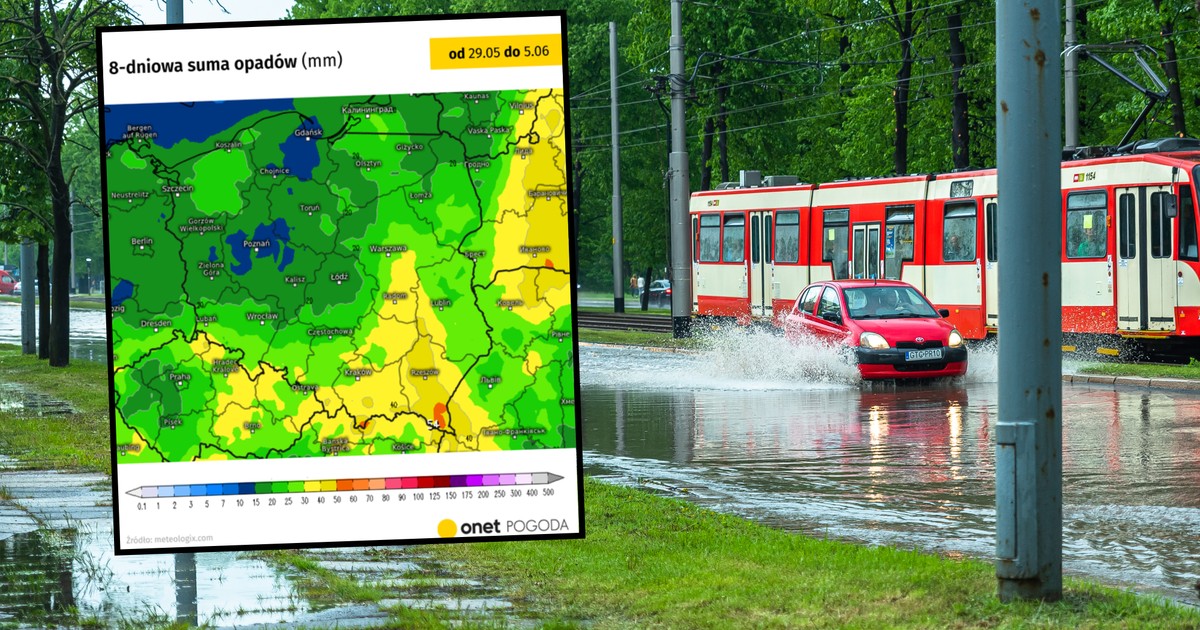 Będą kolejne fale intensywnego deszczu i burz. Oto kiedy popada najmocniej