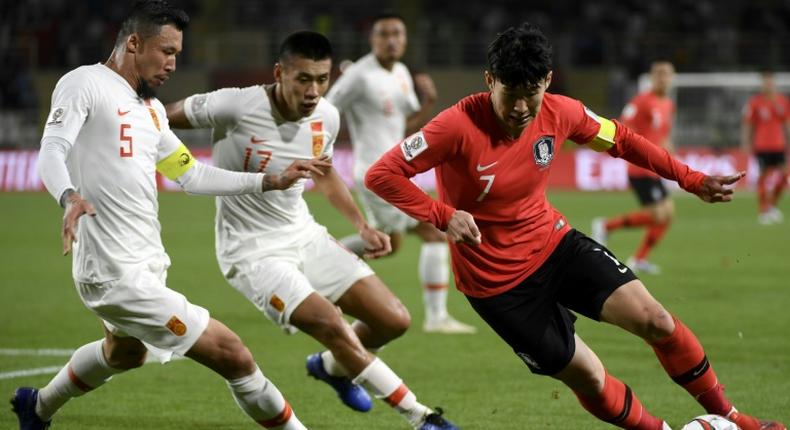 Son Heung-min played a part in both goals as South Korea beat China