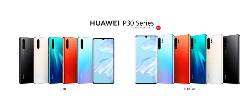 Kolorystyka Huawei P30 i P30 Pro