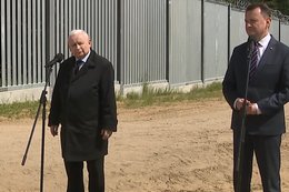 Kaczyński i Błaszczak na Podlasiu. "Nasz rząd nigdy na to się nie zgodzi"