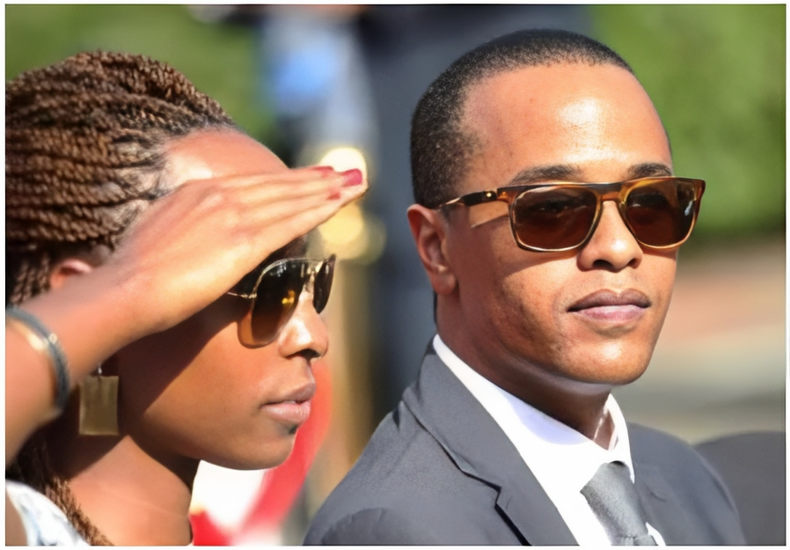 Fiona Achola and Jomo Kenyatta Jr