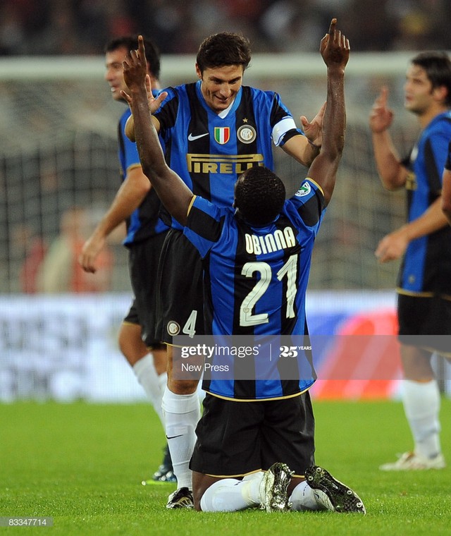 Obinna Nsofor could not compete with more prolific strikers at Inter and left after just 11 appearances Press/Getty Images)