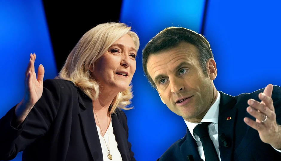 Marin Le Pen i Emanuel Makron