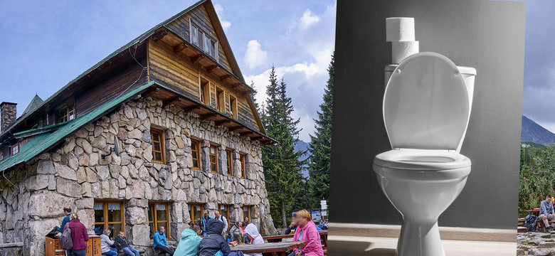"Futurystyczna" toaleta w schronisku Murowaniec w Tatrach