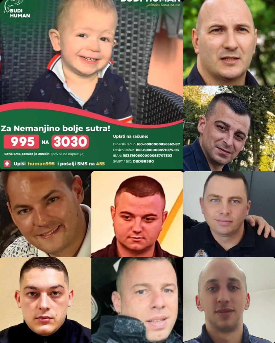 Komandiri OZ Beograd na humanitarnom hodočašću za ozdravljenje malog Nemanje