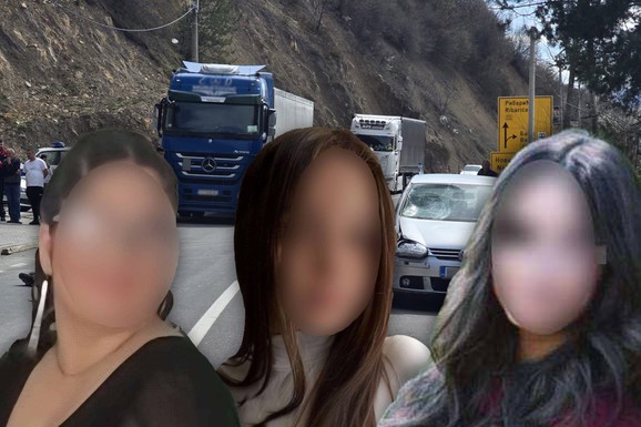 JEDNA ODLETELA ISPOD ZAŠTITNE OGRADE, DRUGA OSTALA DA LEŽI NA PUTU Devojka "golfom" obilazila kombi preko PUNE LINIJE, pa pokosila tinejdžerke kod Novog Pazara: Starija (16) poginula (FOTO, VIDEO)