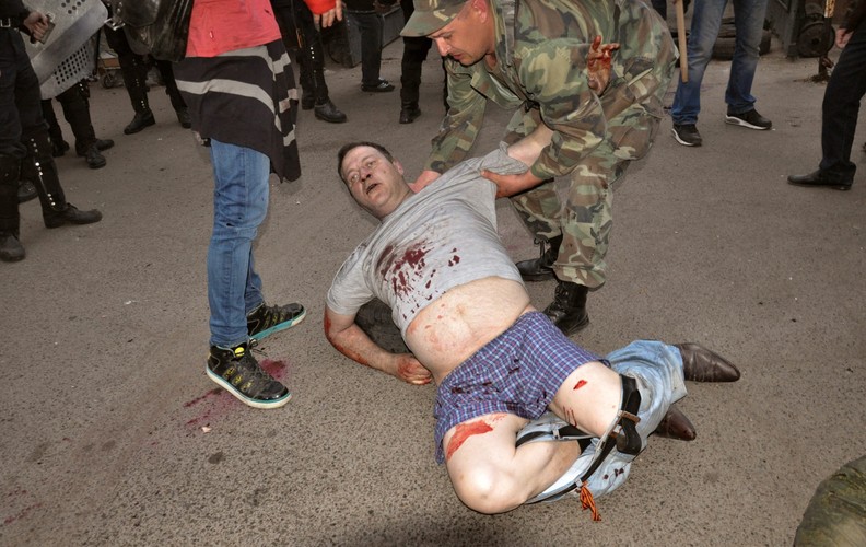 Prorosyjski separatysta ranny w pożarze w Odessie