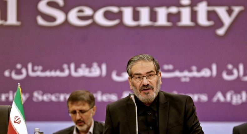 Ali Shamkhani, secretary of Iran's Supreme National Security Council, speaking in Tehran on September 26, 2018