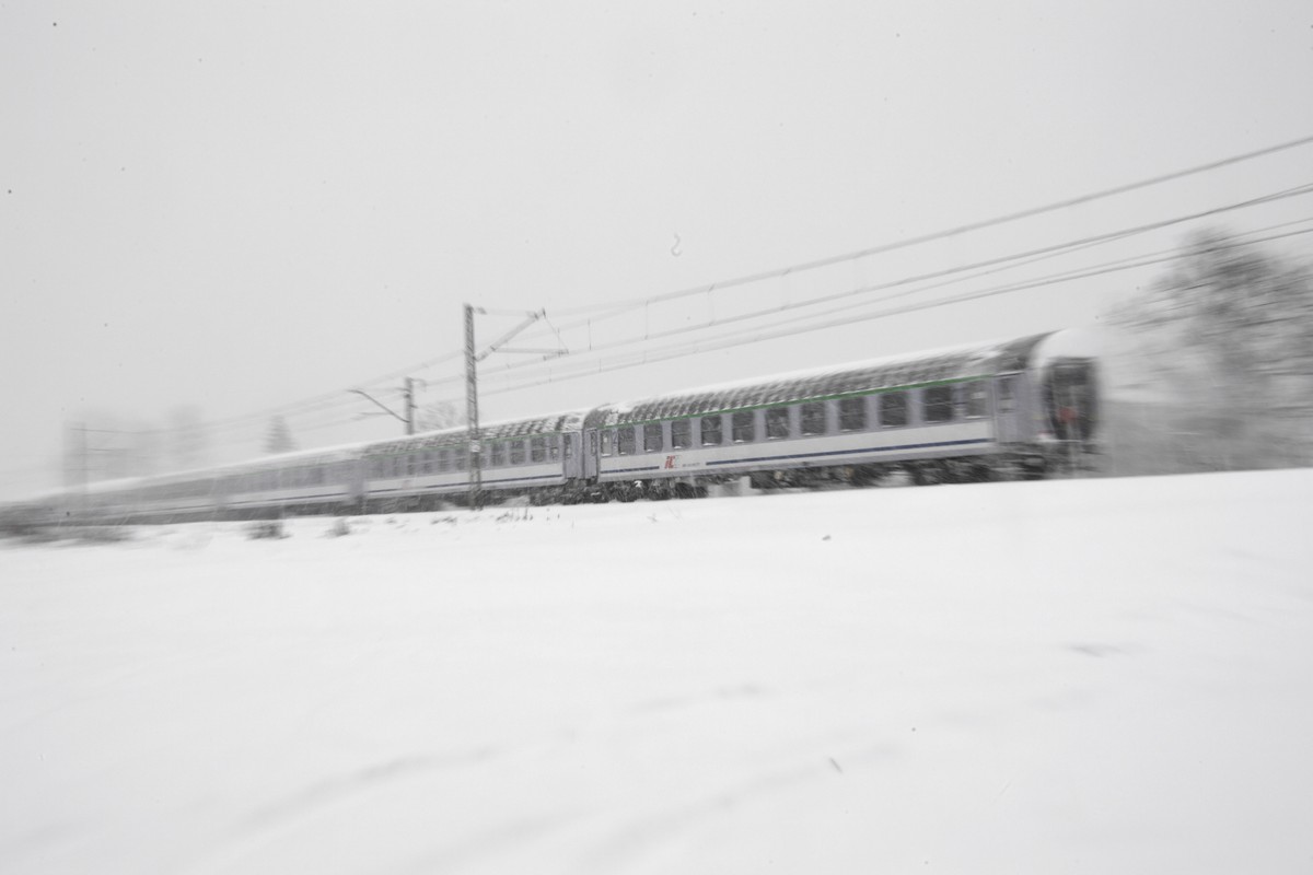 Pociąg zima