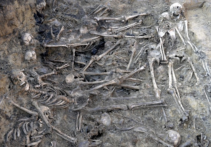 Pierwsze szczątki znalezione w zbiorowych mogiłach w rejonie dawnego obozu jenieckiego z okresu II wojny światowej na obrzeżach Przemyśla