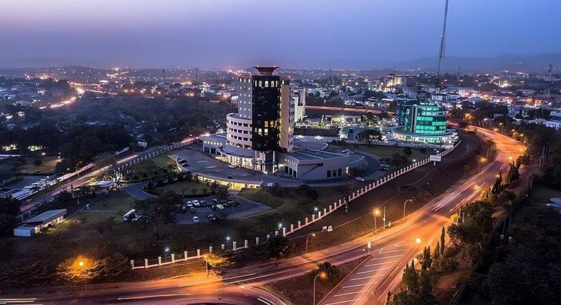 Aerial view of the Petroleum Technology Development Fund & African Development Bank. [Photo by Tour Nigeria/Facebook]