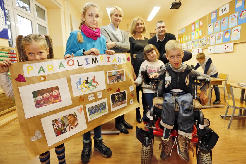 Antek był gościem w bielskiej podstawówce