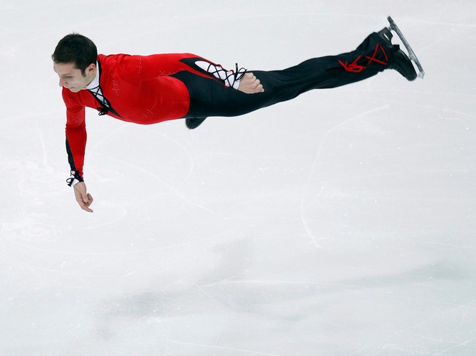 Zoltan Kelemen podczas ISU European Figure Skating Championships w Bernie, Szwajcaria