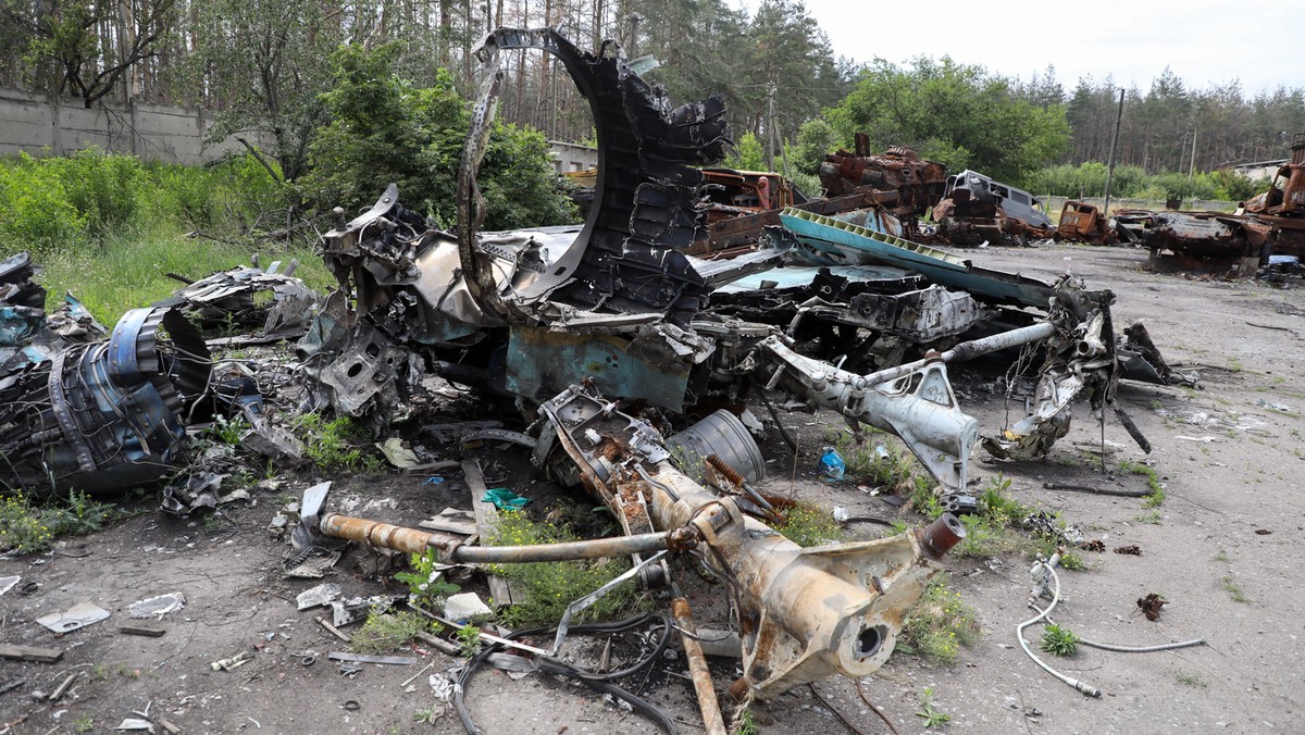 Roztrzaskany rosyjski samolot Su-34