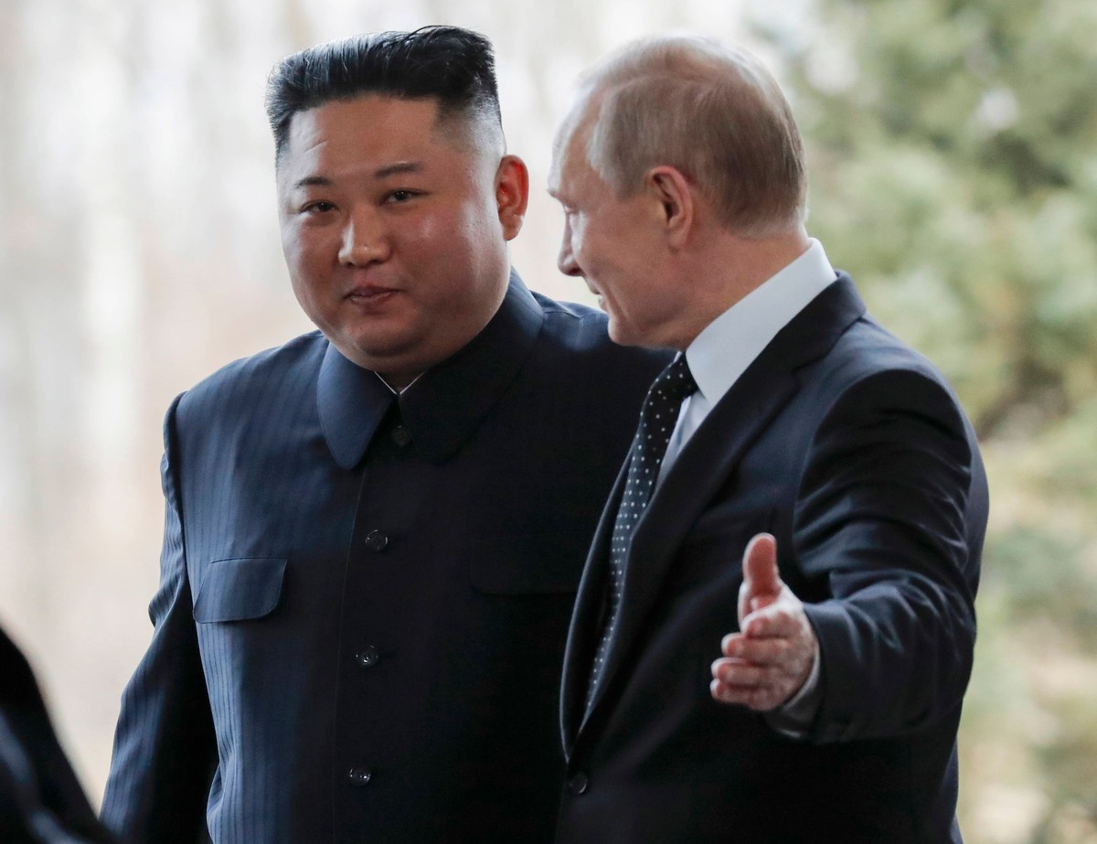Kim Dzong Un i Władimir Putin