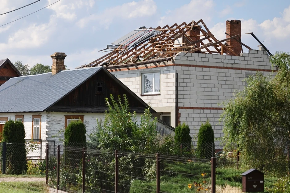 Kuća oštećena napadom drona u Poljskoj
