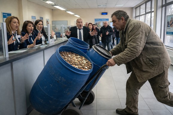 Doneo tri bureta puna kovanica i blokirao banku! Komšija čuvao ušteđevinu u starim parama, brojali satima da mu zamene u evre