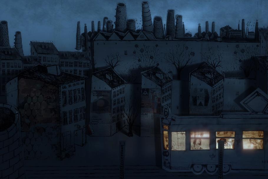 Rysunek Mariusza Wilczyńskiego do filmu „Zabij to i wyjedź z tego miasta”