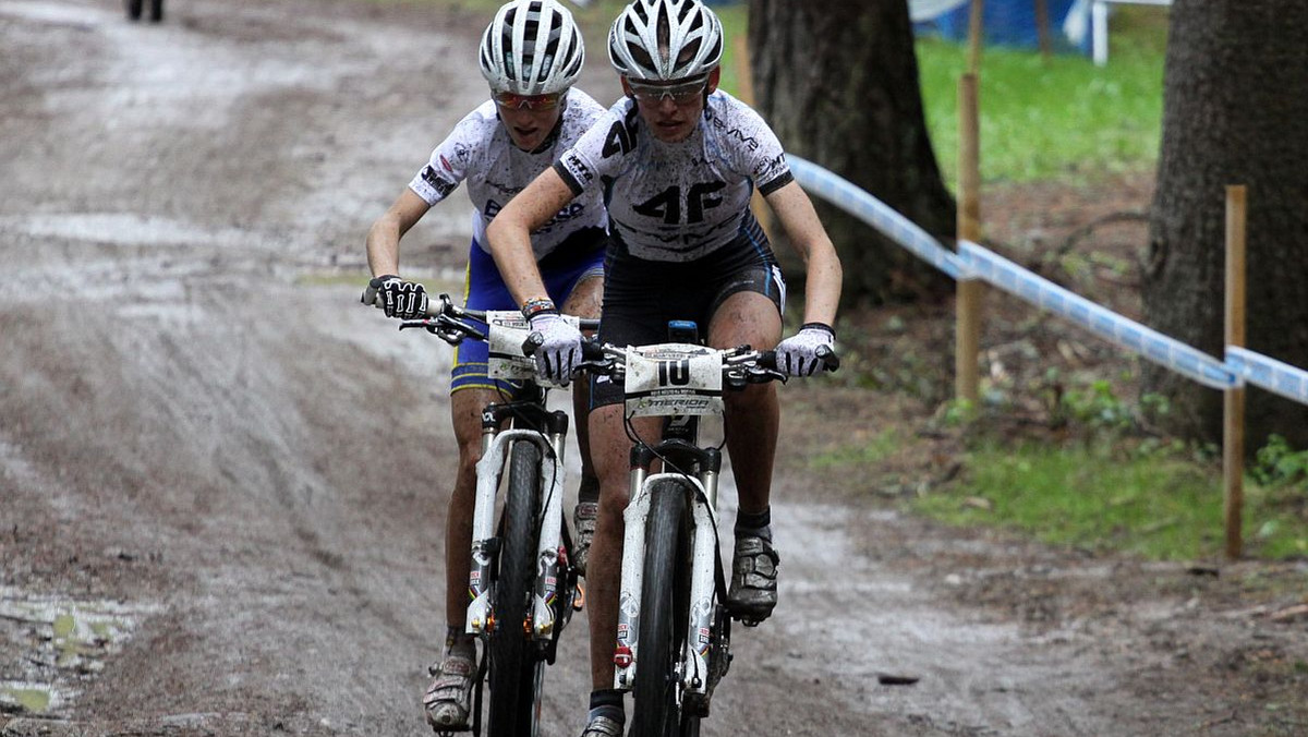 Paula Gorycka (4F e-Vive Racing Team) zajęła trzecie miejsce w zawodach Pucharu Świata w kolarstwie górskim w kategorii młodzieżowej, które odbyły się w Novym Mescie na Moravach. Triumfowała Szwajcarka Jolanda Neff. (fot. Łukasz Widuliński/Onet)