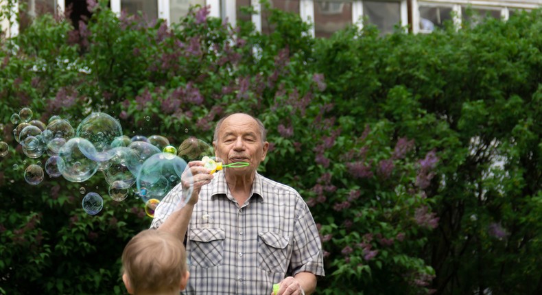 Grandparents might want to help with childcare, but some can't.YURTAYEVA  ALA/ Getty Images