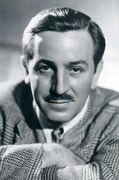 Walt Disney w wieku 45 lat.