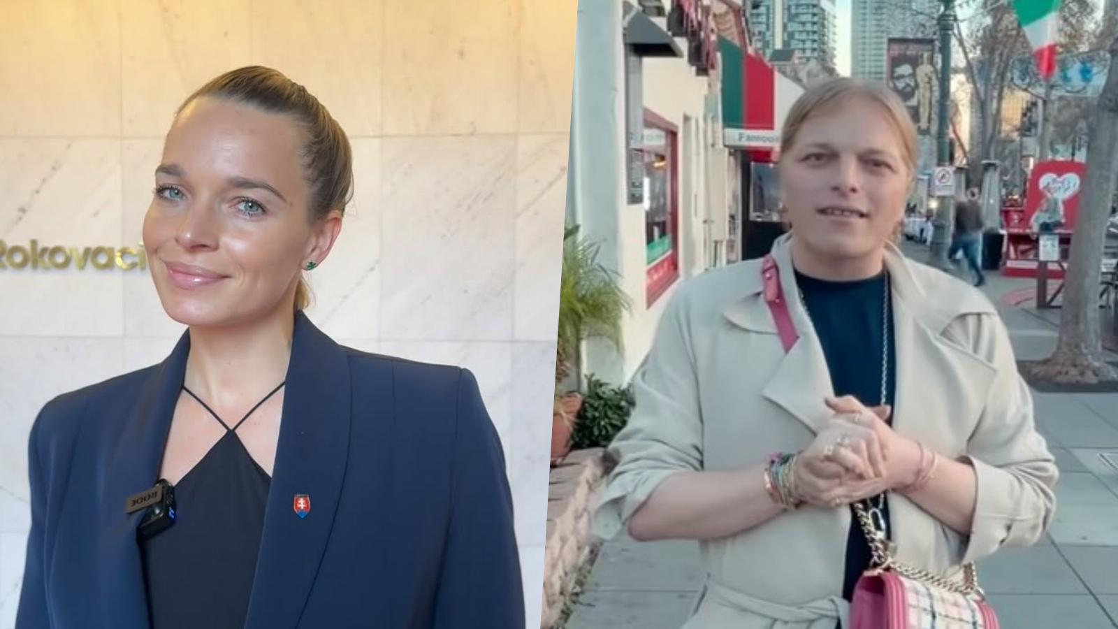 Exposlankyňa Romana Tabaková a americká influencerka Gwen McMullen.