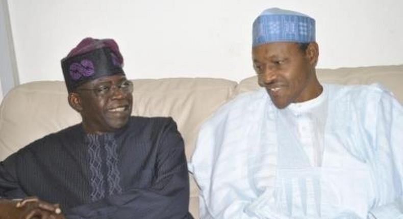 APC leader, Bola Tinubu and President Muhammadu Buhari