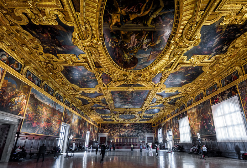 Wnętrze Pałacu Dożów, Wenecja