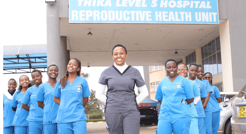 Nursing students from Mount Kenya University