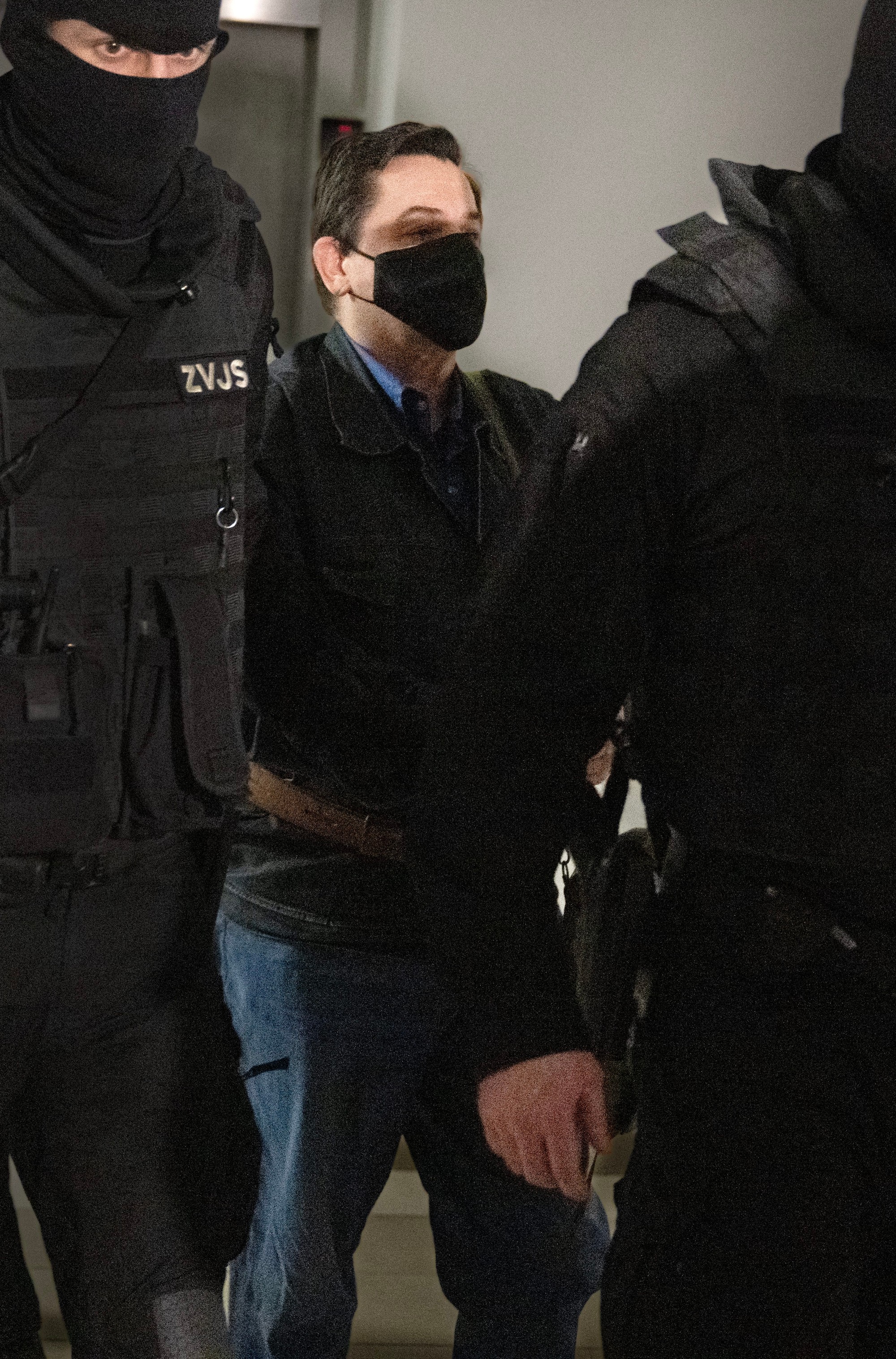 Marian Kočner prichádza na súdny proces v kauze objednávky vraždy novinára Jána Kuciaka a v prípade prípravy vrážd prokurátorov na ŠTS 13. februára 2026.