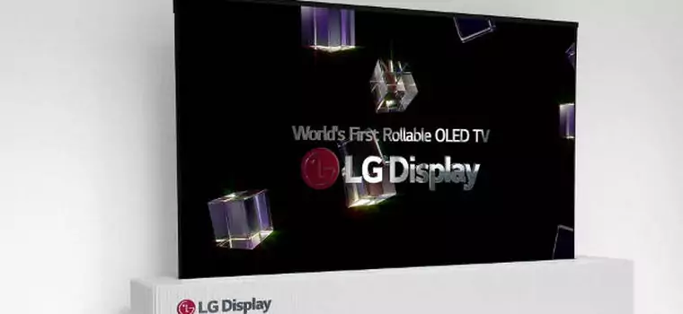 LG prezentuje 65" zwijany ekran OLED. To przyszłość telewizorów (CES 2018)