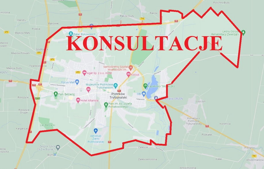 Piotrków - obwodnica konsultacje