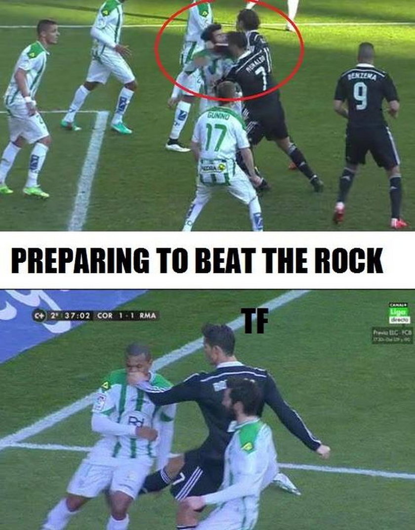 Chamski atak Ronaldo! MEMY
