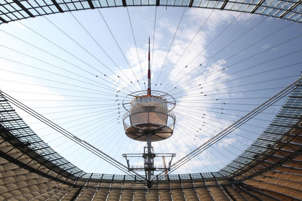Stadion Narodowy w Warszawie: zakończono montaż dachu (1). Fot. Narodowe Centrum Sportu