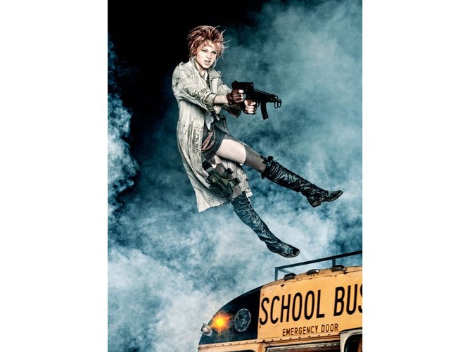 Top Model: Wiktoria jako wojowniczka z filmu „Resident Evil” (w filmie zagrała ją – Milla Jovovich)