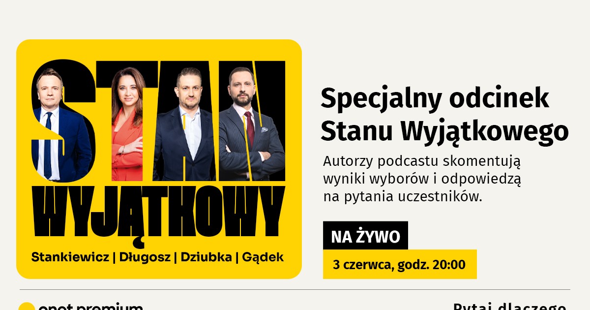 Specjalne wydanie "Stanu Wyjątkowego". Zapisz się na wydarzenie!