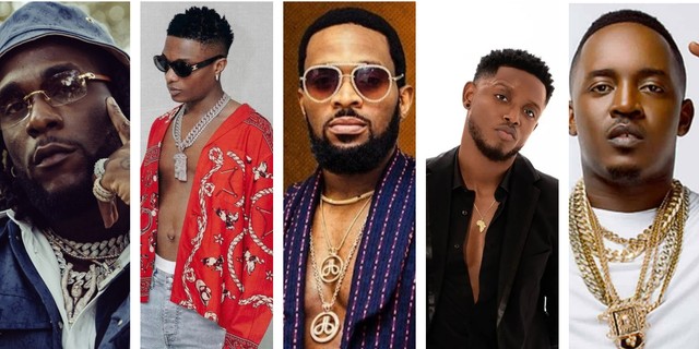 Burna Boy, Wizkid, D'banj, Chike, MI