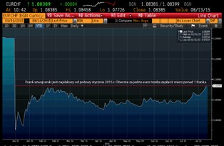 Zjazd szwajcarskiej waluty. Frank najsłabszy od połowy stycznia