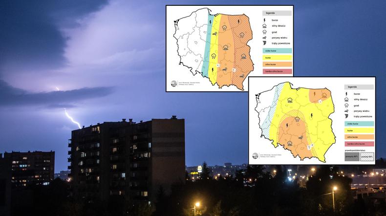 Groźne burze zaatakują Polskę. Możliwe gradobicia, wichury i bardzo intensywny deszcz (mapy: IMGW-PIB)