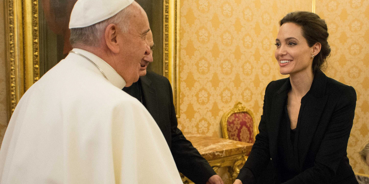 Angelina Jolie spotkała się z papieżem Franciszkiem