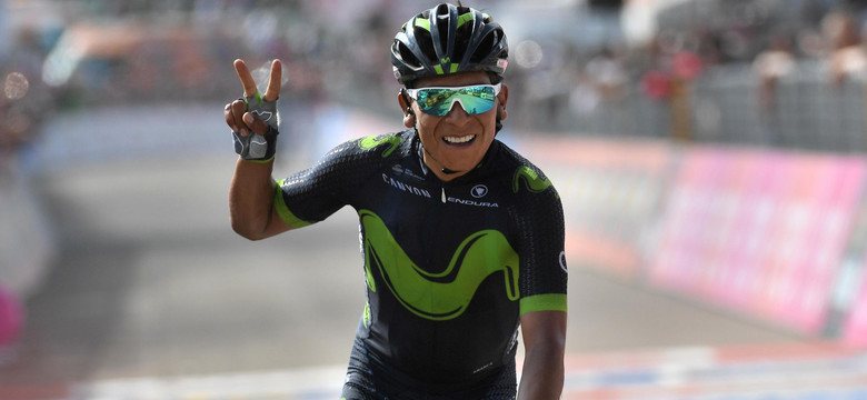 Giro d'Italia: Nairo Quintana liderem po wygraniu 9. etapu. Finałowy podjazd zdziesiątkował peleton